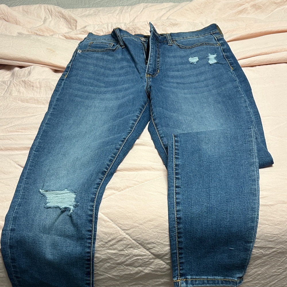 Banana Republic High Rise Skinny Blue Jeans